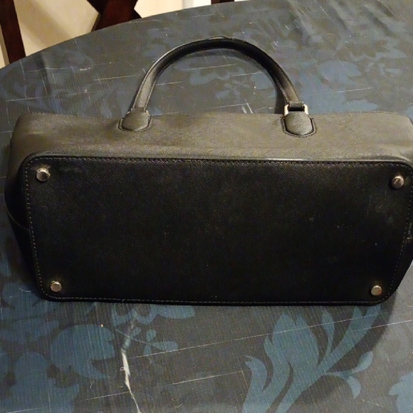 Kate Spade Classic Black Leather Tote - Picture 10 of 12